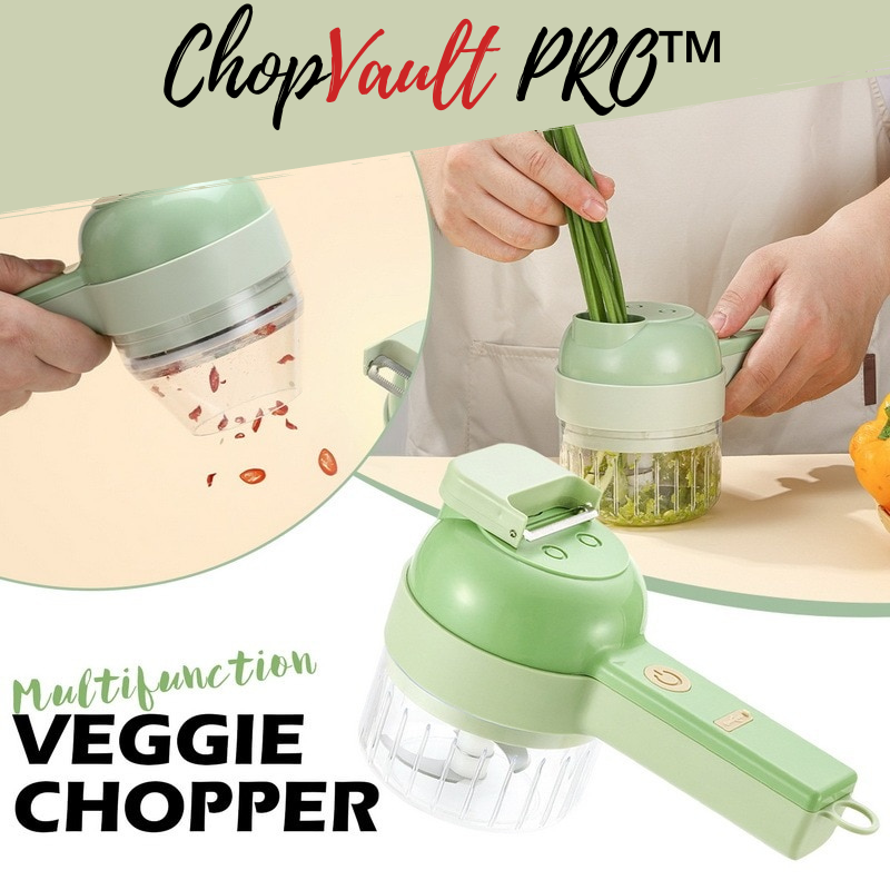 ChopVault Pro™ Multifunctional 4 In 1 Wireless Electric Vegetables Cutter